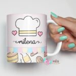 Caneca Minhas Receitas Candy Color com Nome