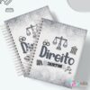 Caderno Universitário Direito Cinza