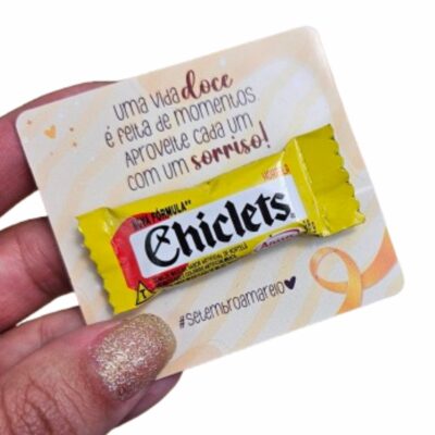 50 Tag com chiclete Setembro Amarelo