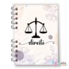 Caderno A5 Direito Floral Neutro