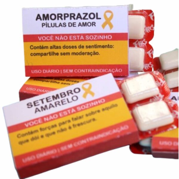 50 chiclete flics Caixa Setembro Amarelo - Imagem 2