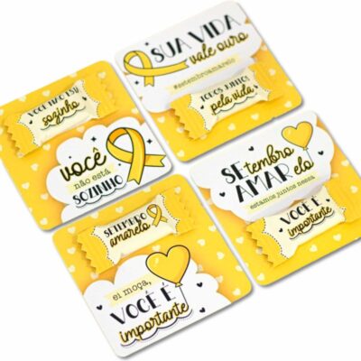 30 Card + 30 Balas Setembro Amarelo
