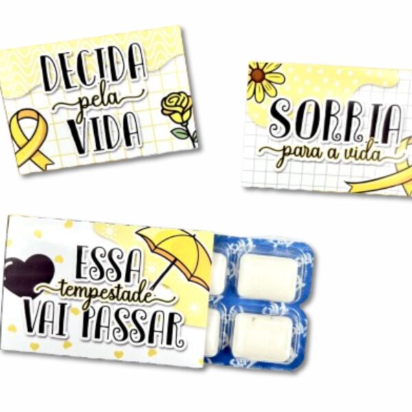 50 chiclete flics Caixa Setembro Amarelo - Imagem 4
