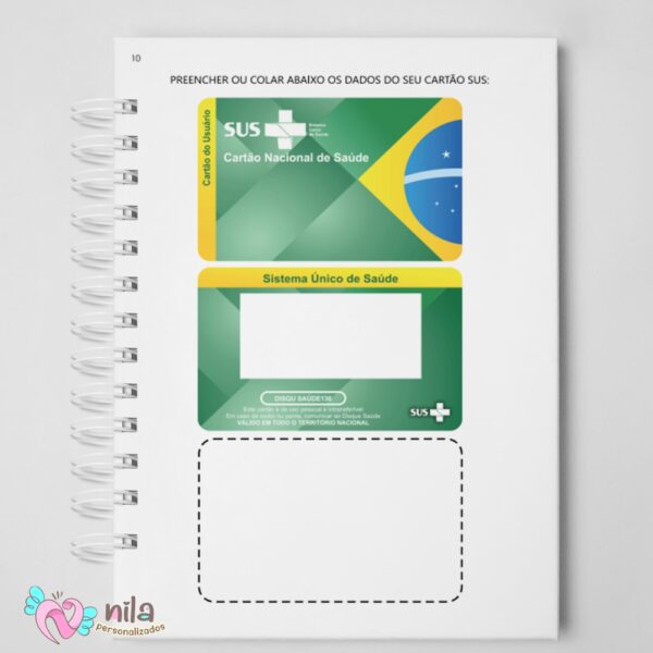 Caderneta de Vacinação Adulto com Capa Personalizada Modelo 01 - Imagem 3