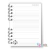 Caderno A5 Direito Deusa Floral com Preto - Image 2