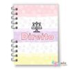 Caderno A5 Direito  Listrado Candy