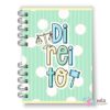 Caderno A5 Direito Verde Cute
