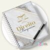 Caderno A5 Direito Capa Mármore
