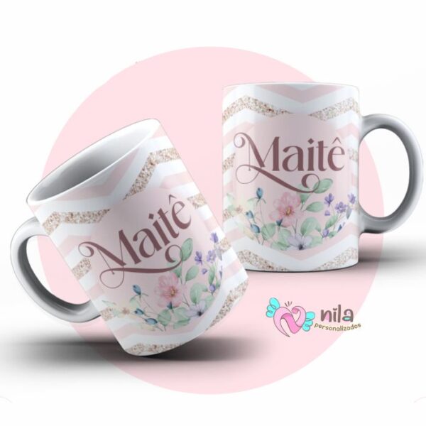 Caneca Floral