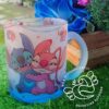 Caneca de Vidro Jateado Degradê
