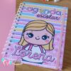 Agenda Escolar Personalizada Aluninhas 1 dia por folha