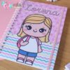 Caderno Personalizado Aluninhas 1 Matéria