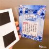 100 Calendários de Geladeira 2025 Coleção Flores Azul