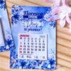 100 Calendários de Geladeira 2025 Coleção Flores Azul - Image 3