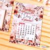 30 Calendários de Geladeira 2025 Coleção Flores Neutras - Image 2