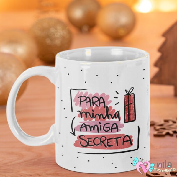 Promoção de Caneca de Natal Personalizada com Nome - Image 2