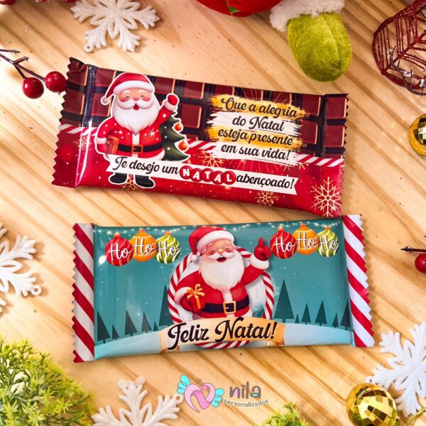 4 Adesivos para Barra de Chocolate 80g Natal - Image 4