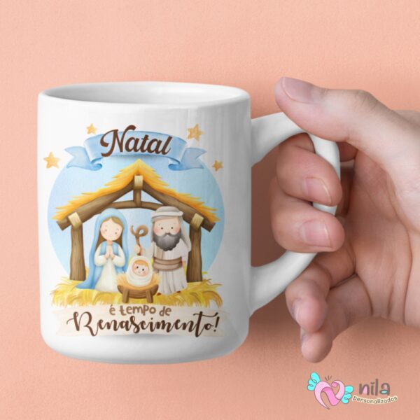 Promoção de Caneca de Natal Personalizada com Nome