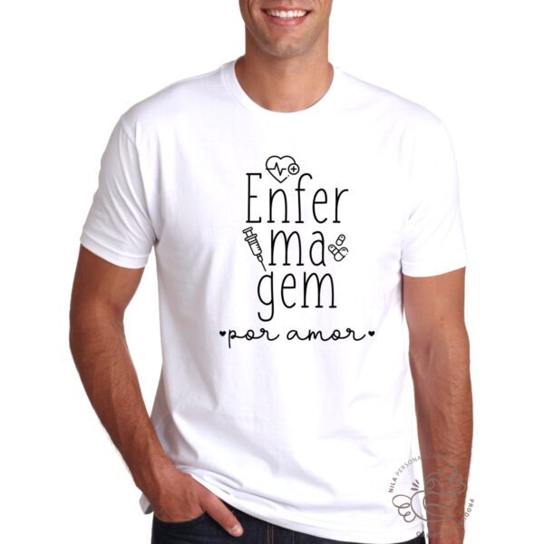 Camisa Enfermagem por Amor