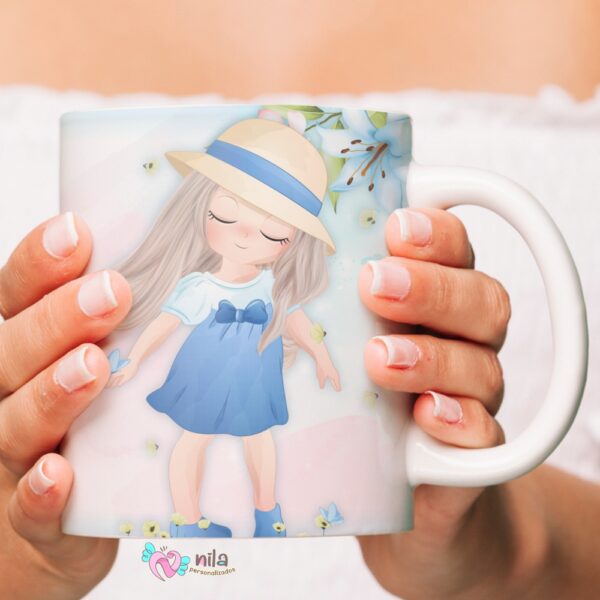 Caneca Teen Menina Azul