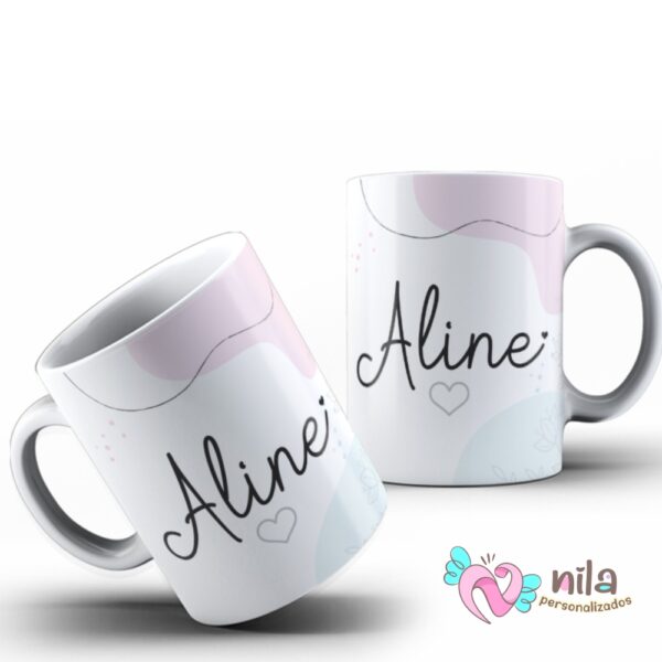 Caneca com Nome Rosa