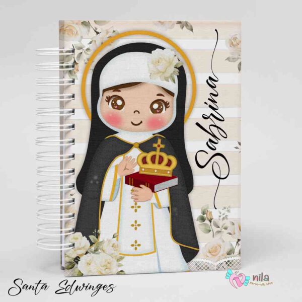 Caderno Personalizado com Nome - Santa Edwiges