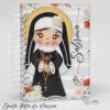 Caderno Personalizado com Nome - Santa Rita de Cássia