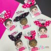 100 Card para xuxinha + 100 Elástico De Cabelo Xuxinhas com Lacinho Mulheres - Image 4