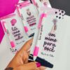 Kit com 10 Card + 10 Canetas Personalizadas Mulheres
