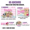 Kit 01 Volta às AULAS - 65 Adesivos em VINIL com resistência a água. - Image 2