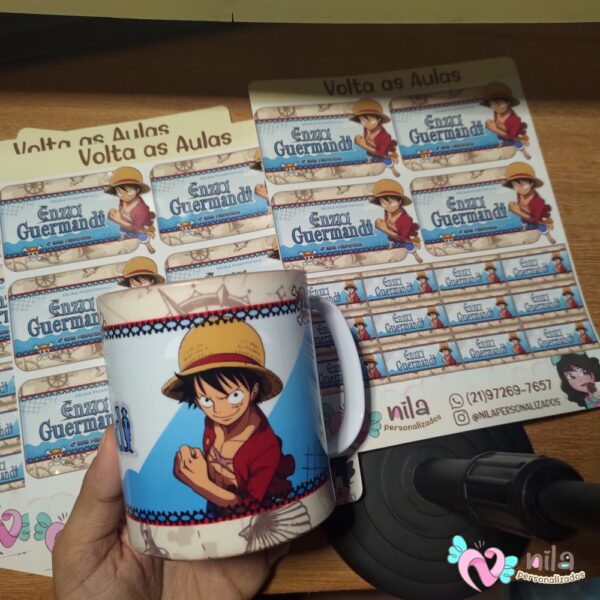 Kit Volta às AULAS 65 Etiquetas + Caneca Personalizada - Image 2