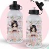Garrafa Squeeze para Escola de alumínio Branco Personalizada - Image 2