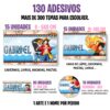 Kit 02 Volta às AULAS - 130 Adesivos em VINIL com resistência a água. - Image 2