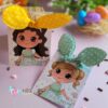 30 Card para xuxinha + 30 xuxinhas com Lacinho Páscoa