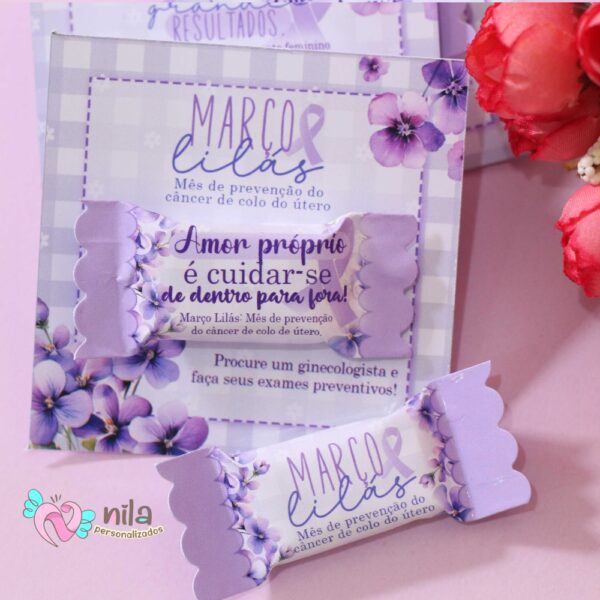 100 Card + 100 Balas Março Lilas