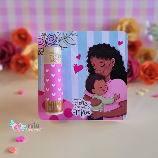 50 Card com Manteiga de Cacau Personalizada Mães - Image 3