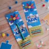 100 Porta lápis + 100 lápis Personalizado Abril Azul - Image 2