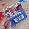 50 Unid de Card Abril Azul COM BIS