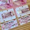 10 Card com Manteiga de Cacau Personalizada Mães Floral