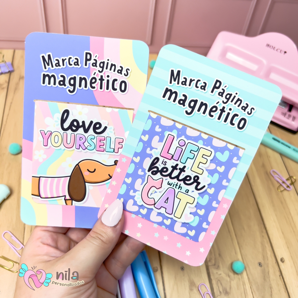 Kit com 2 Marca Página Magnético Fofurinhas - Imagem 2