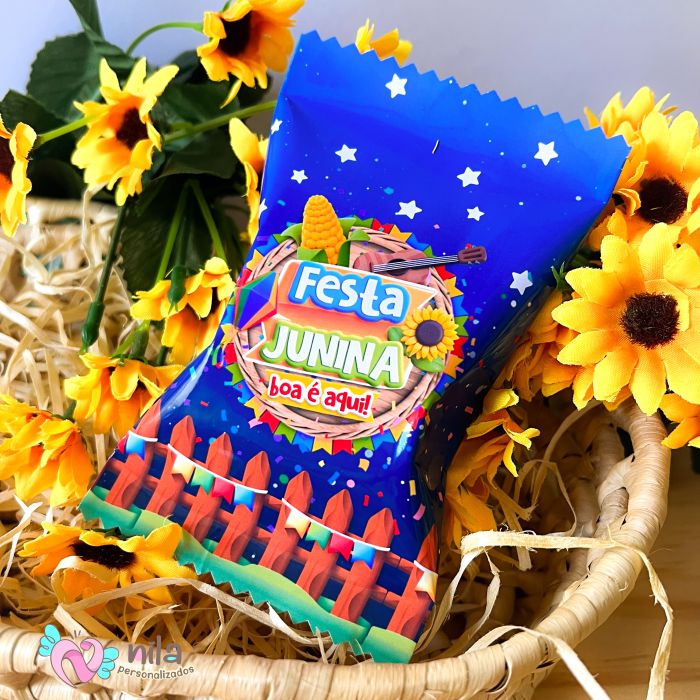 30 Amendoim Japones Personalizada Festa Junina - Imagem 2