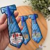 Kit com 10 Card Gravata + 10 Canetas estilo BIC Dia dos Pais