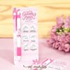 Kit com 50 Card + 50 Canetas Personalizadas Outubro Rosa