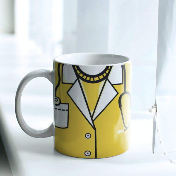 Caneca Jaleco Amarelo Escuro