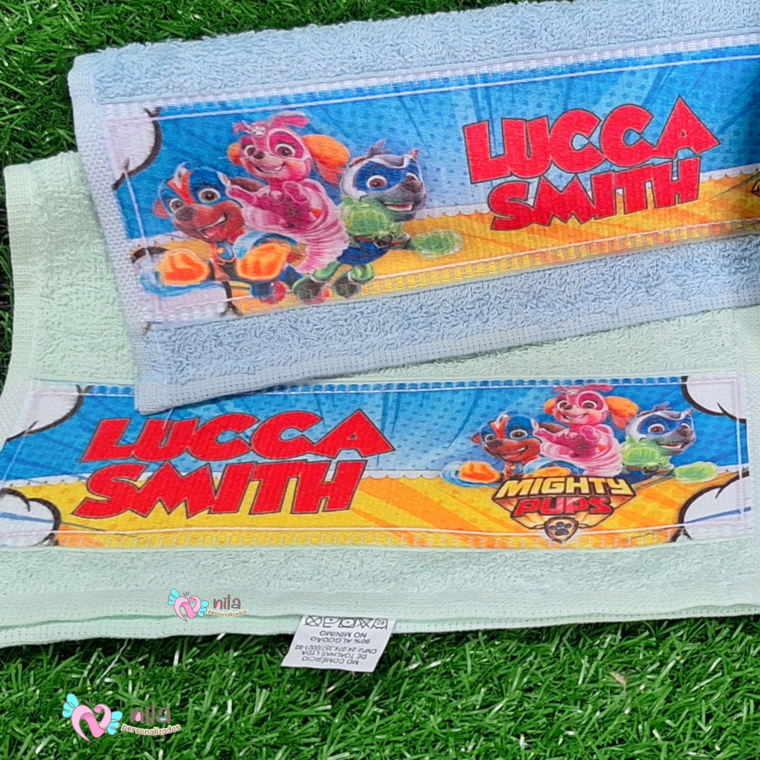 Kit 02 Toalhinhas de Rosto ou Mão Personalizada com Nome - Imagem 2