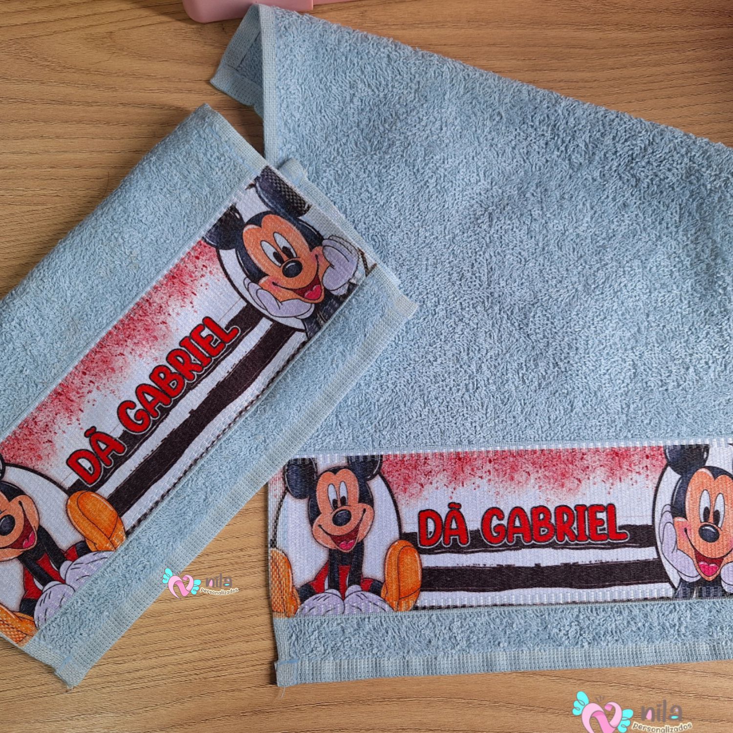 Kit 02 Toalhinhas de Rosto ou Mão Personalizada com Nome - Imagem 3