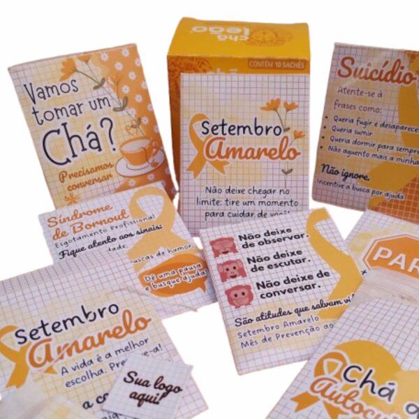 30 Sachês de Chá de Auto Cuidado Setembro Amarelo - Imagem 4