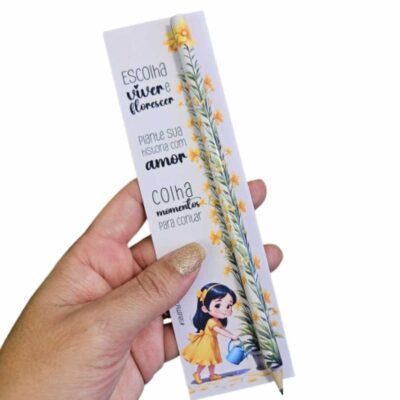 50 Porta lápis + 50 lápis Setembro Amarelo