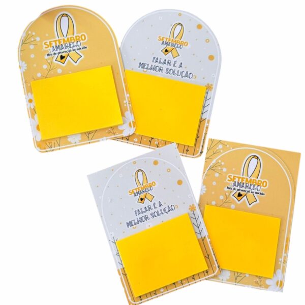 30 Card com Post-it Setembro Amarelo - Imagem 3