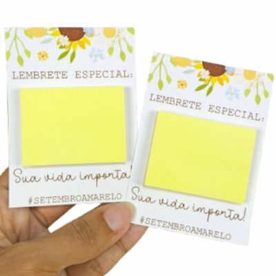 30 Card com Post-it Setembro Amarelo